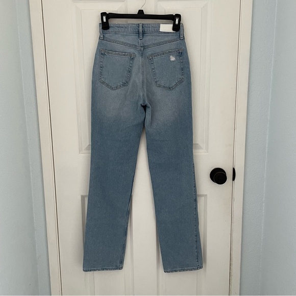 HOLLISTER ULTRA HIGH-RISE STACKED 90s VINTAGE STRAIGHT STRETCH JEANS Size 24 - Picture 7 of 11